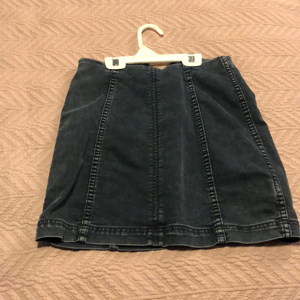 Free people denim skirt